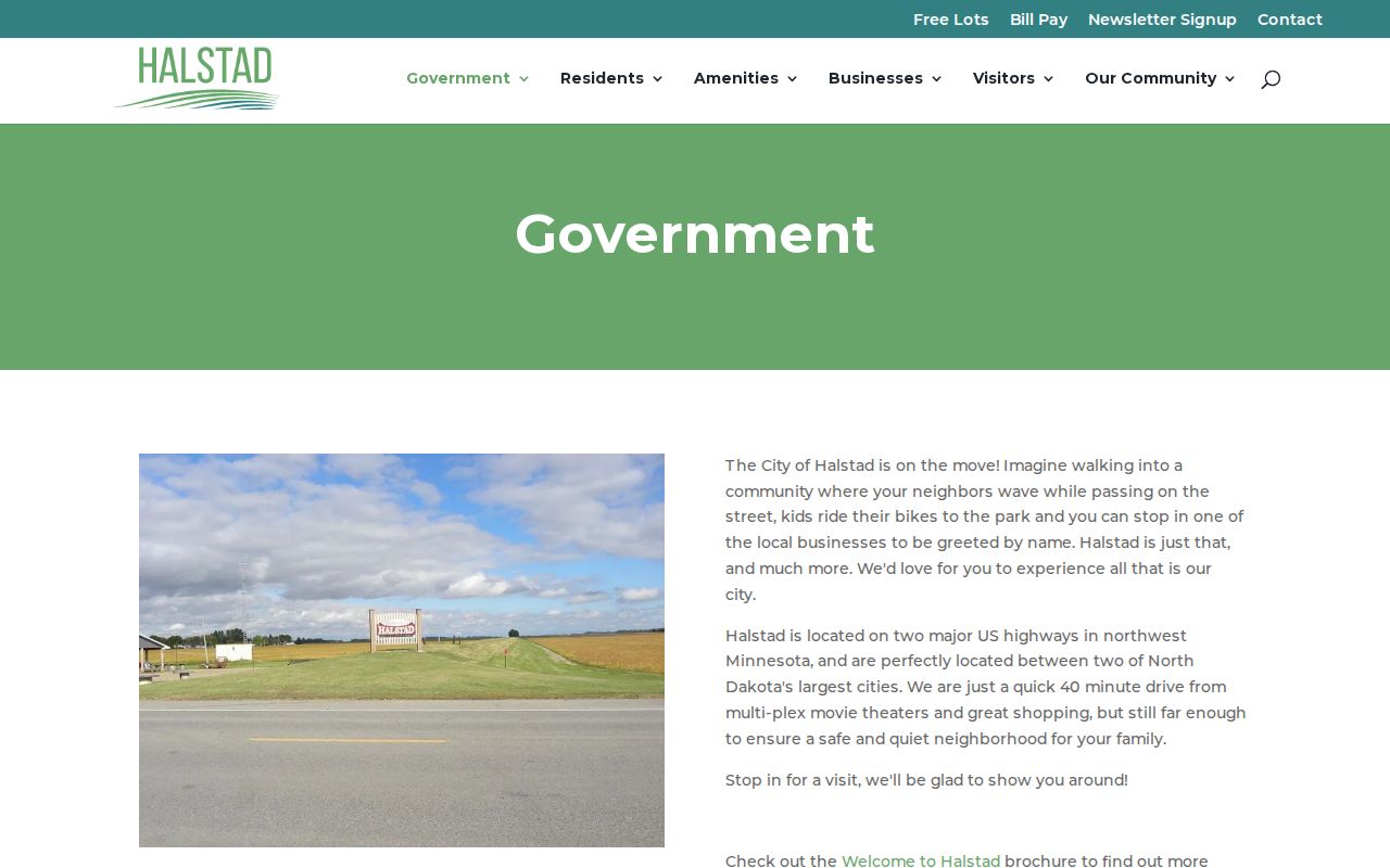 Halstad court records source from Halstad government