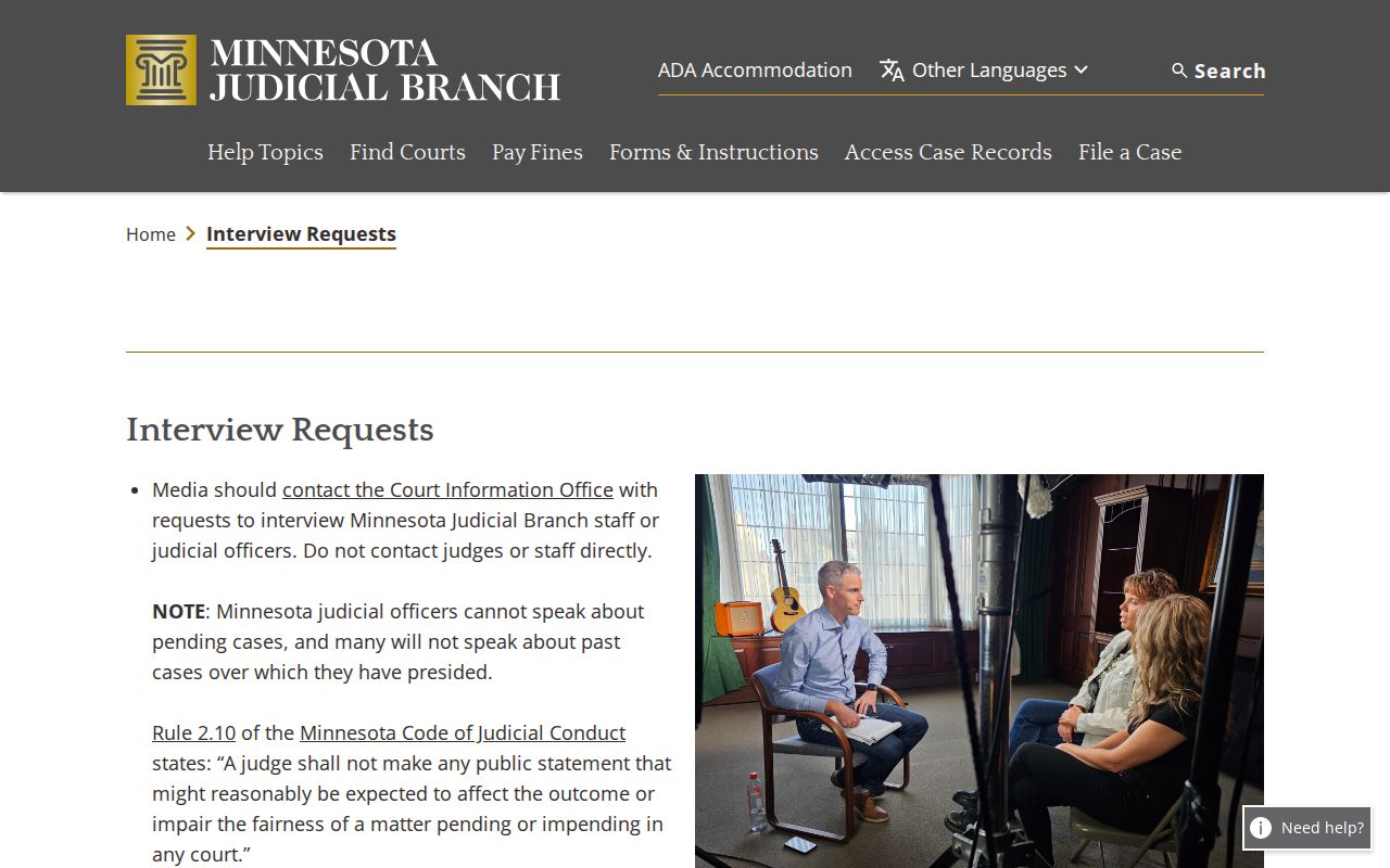 Norman County case search Judicial Branch media resource source