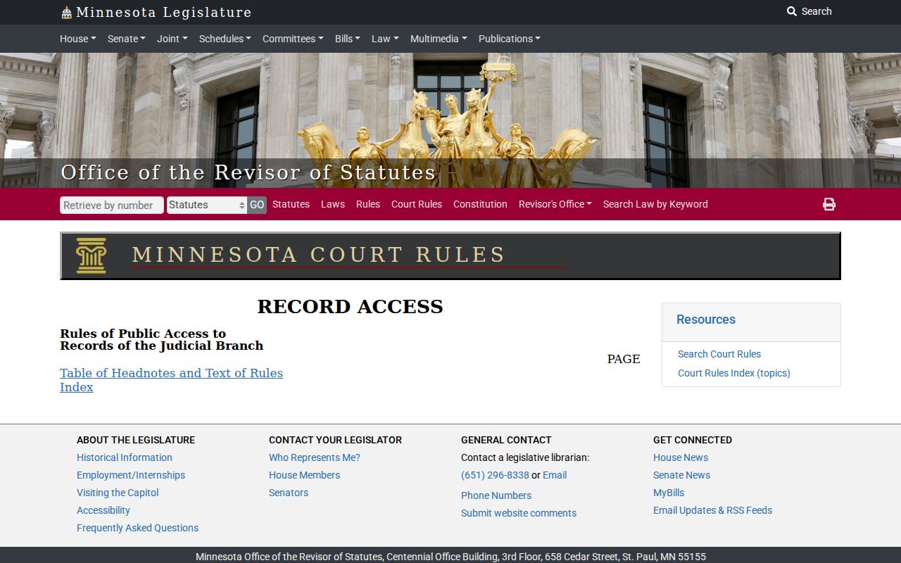 Norman County court records public access rules source